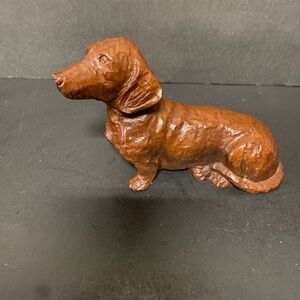Red Mill Manufacturing Dachshund Dog Figurine Handcrafted Resin